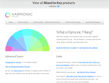 Tablet Screenshot of harmonic-mixing.com